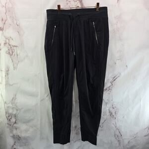 Athleta Pants Womens 2 Trekkie North Black Jogger Crop Drawstring Pull On Zip